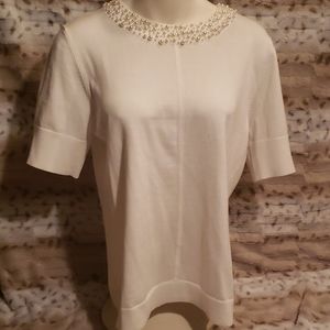 Karl Lagerfeld Paris Embellished Sweater